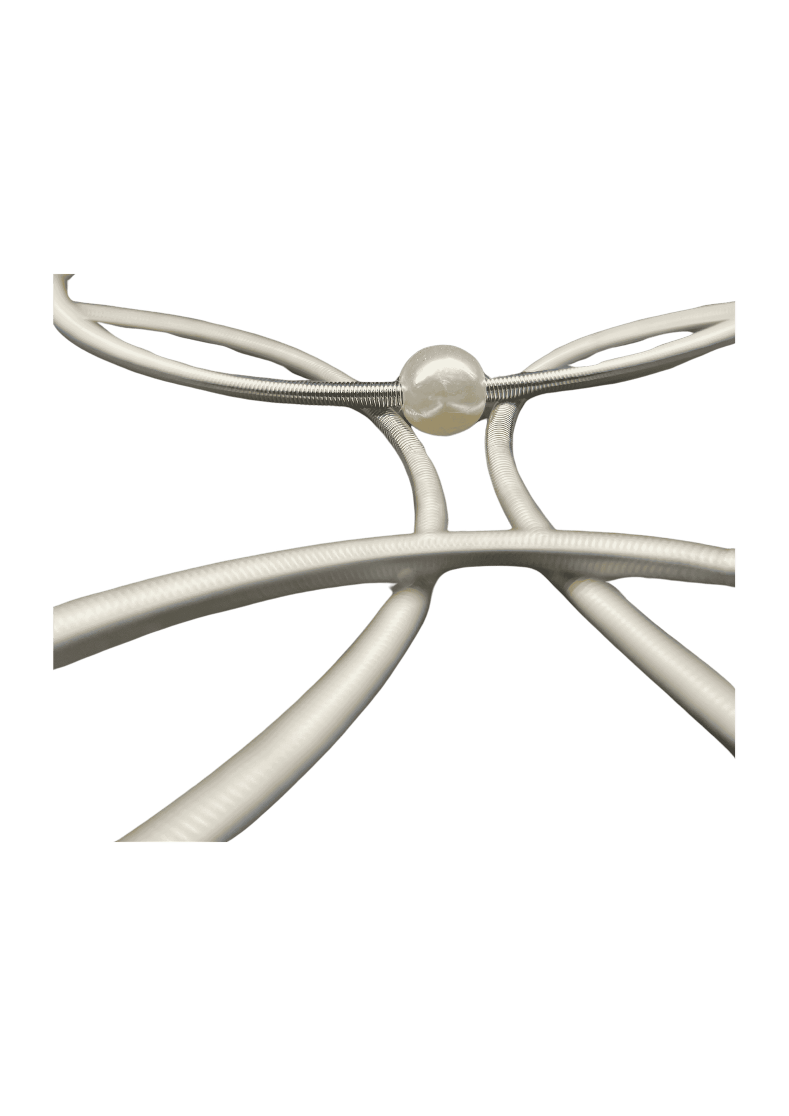 Graceful Silver Pearl Bangles (Pack of 6)